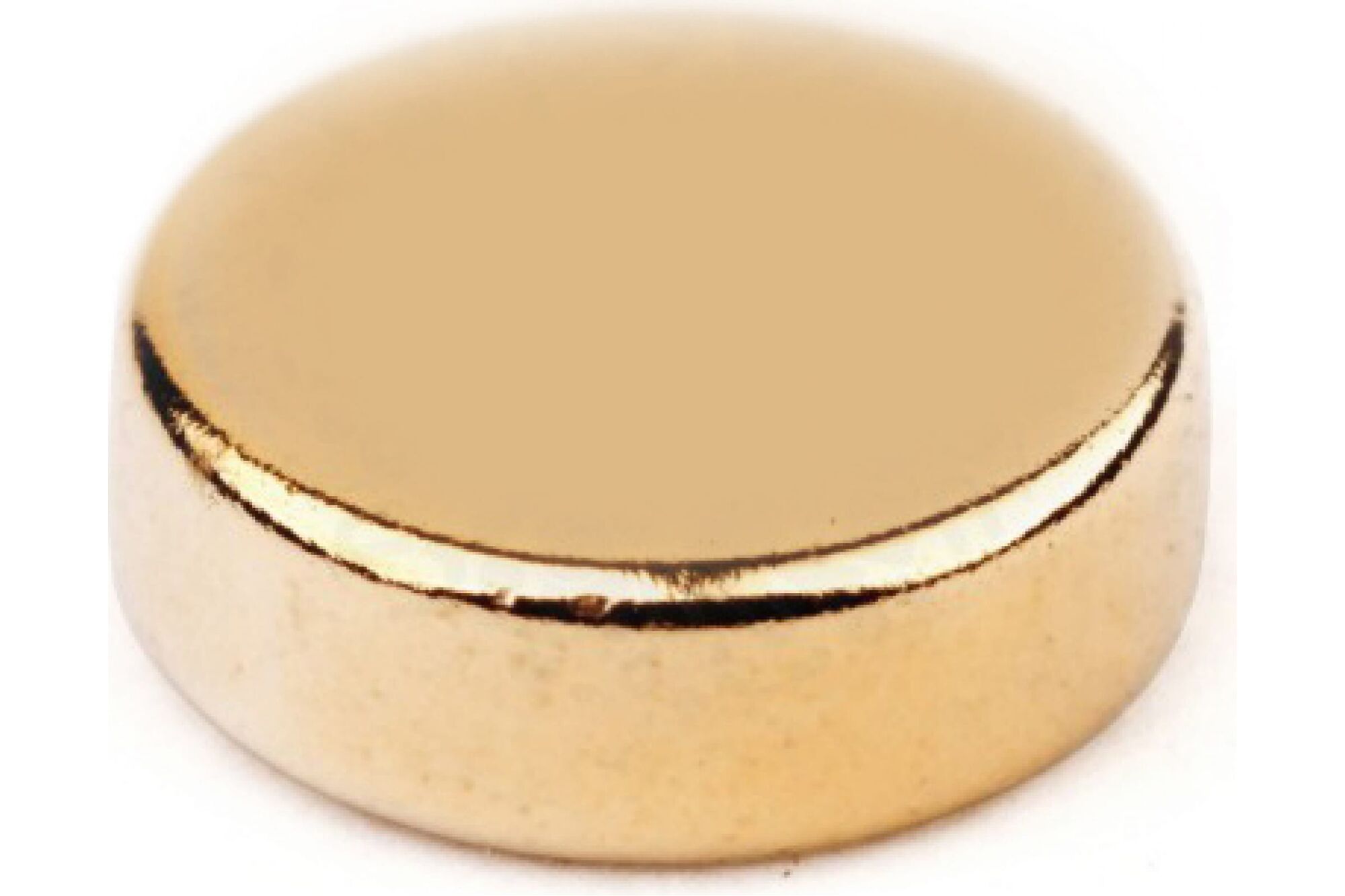 Неодимовый магнит диск Forceberg 6х2 мм, золотой, 30 шт 9-1212065-030