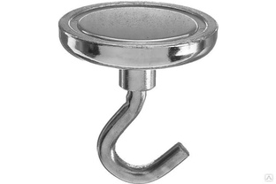 Неодимовый магнит с крючком для авто Cartage диаметр 42 мм, сцепление 61 кг 4790152 #1