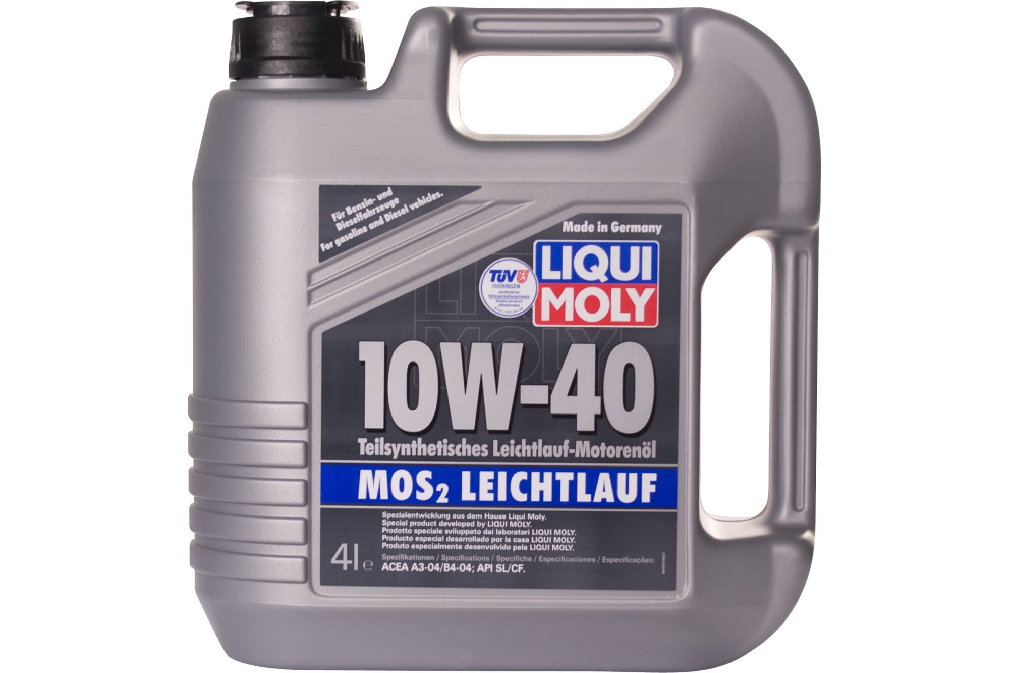 Полусинтетическое моторное масло 4 л 10W-40 MoS2 LIQUI MOLY Leichtlauf 1917 Liqui Moly