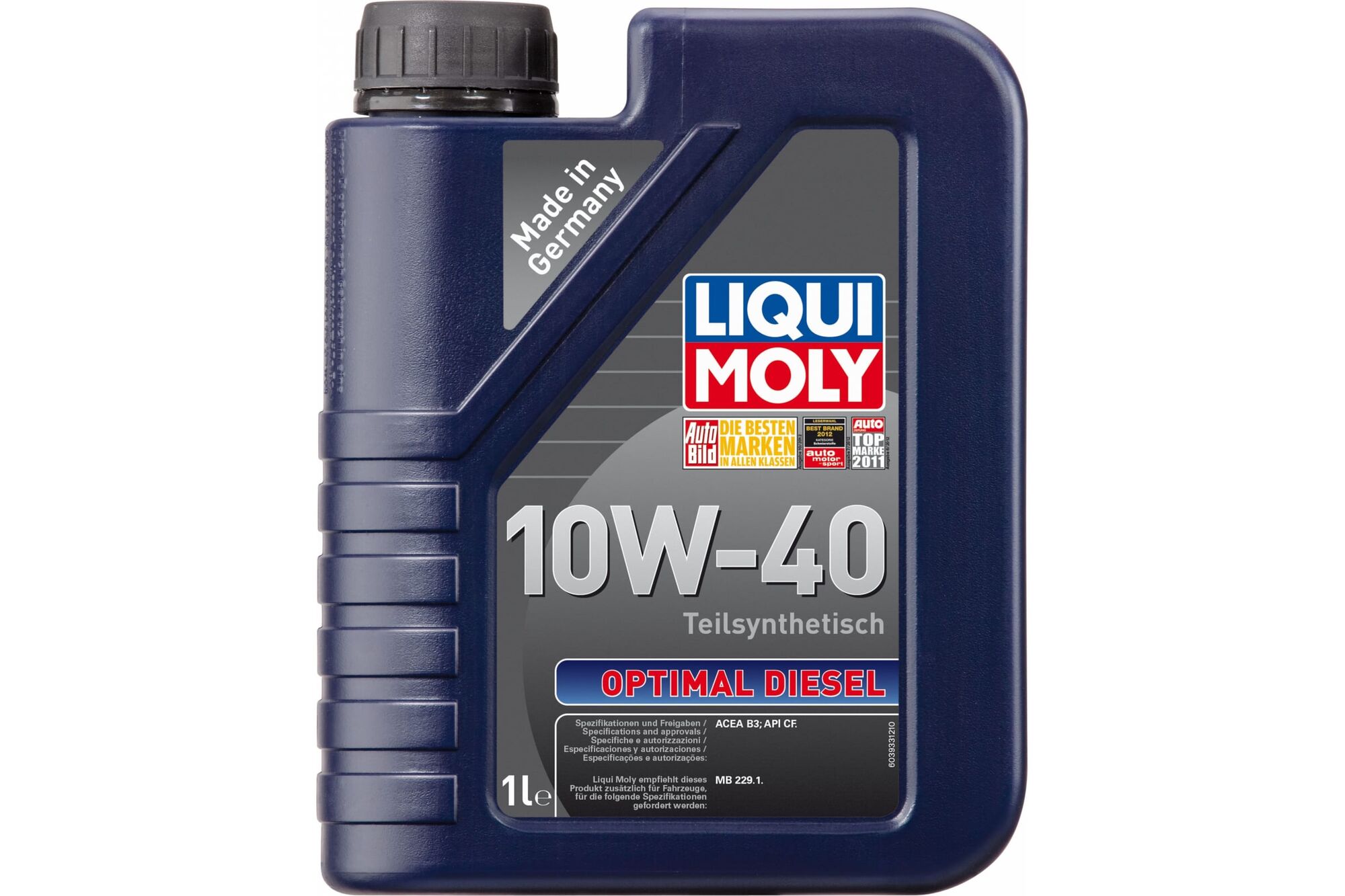 Полусинтетическое моторное масло LIQUI MOLY Optimal Diesel 10W-40 1 л 3933