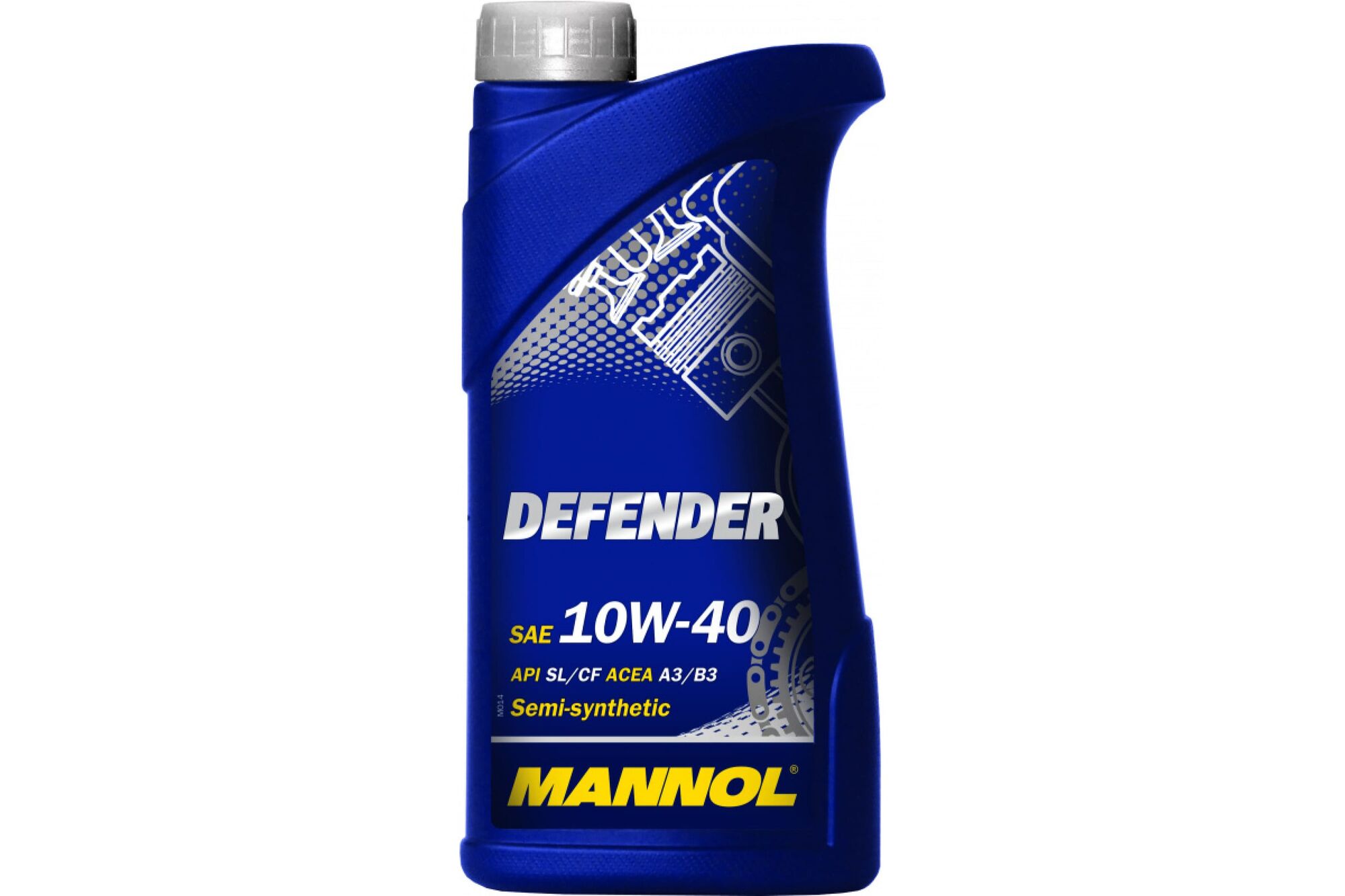 Полусинтетическое моторное масло MANNOL DEFENDER 10W40 1 л 1147 Mannol