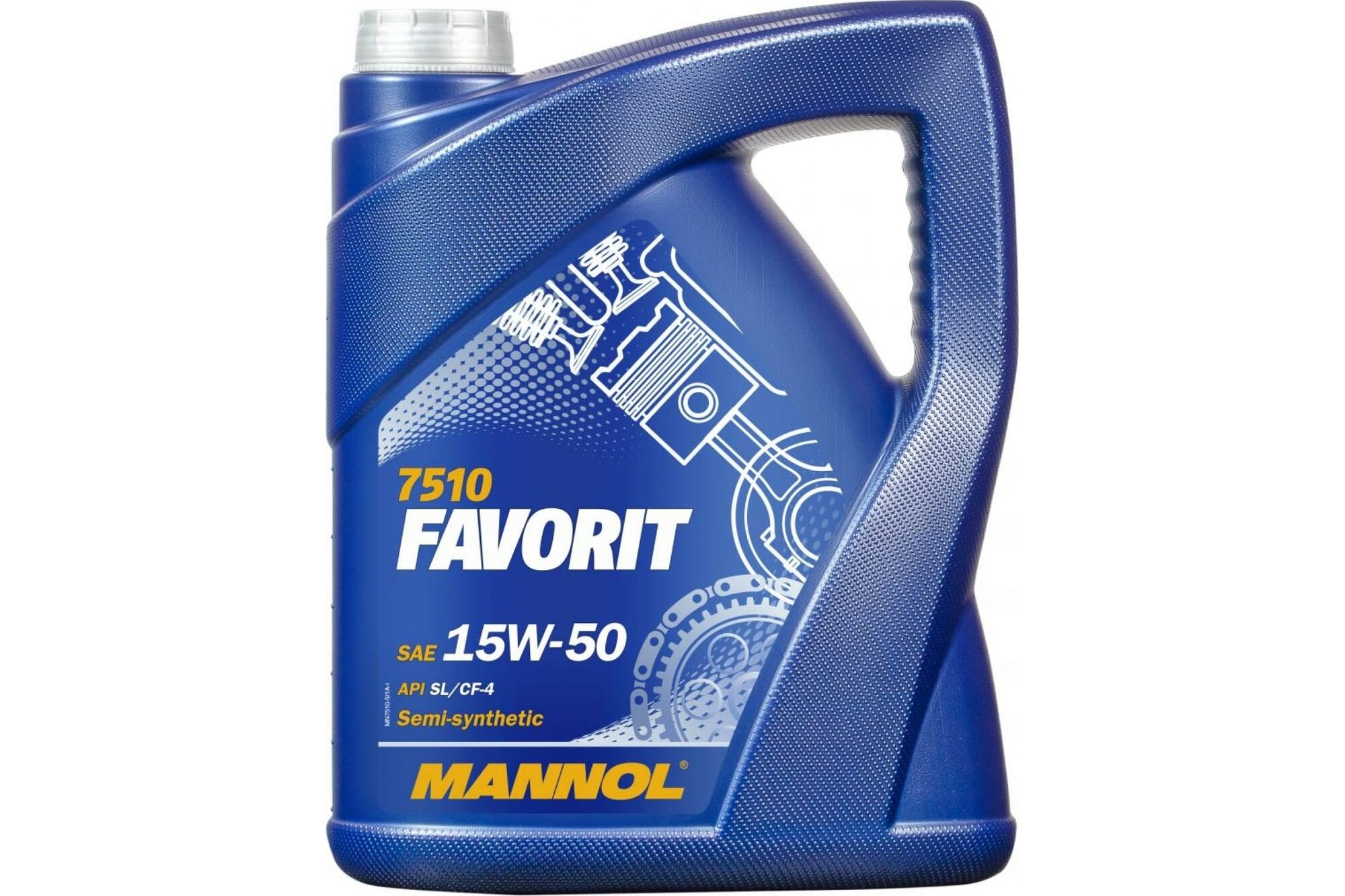 Полусинтетическое моторное масло MANNOL FAVORIT 15W50 5 л 1135 Mannol