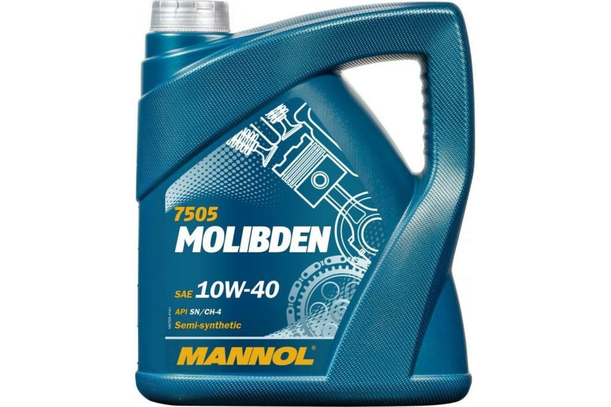 Полусинтетическое моторное масло MANNOL MOLIBDEN 10W40, 4 л 75054 Mannol