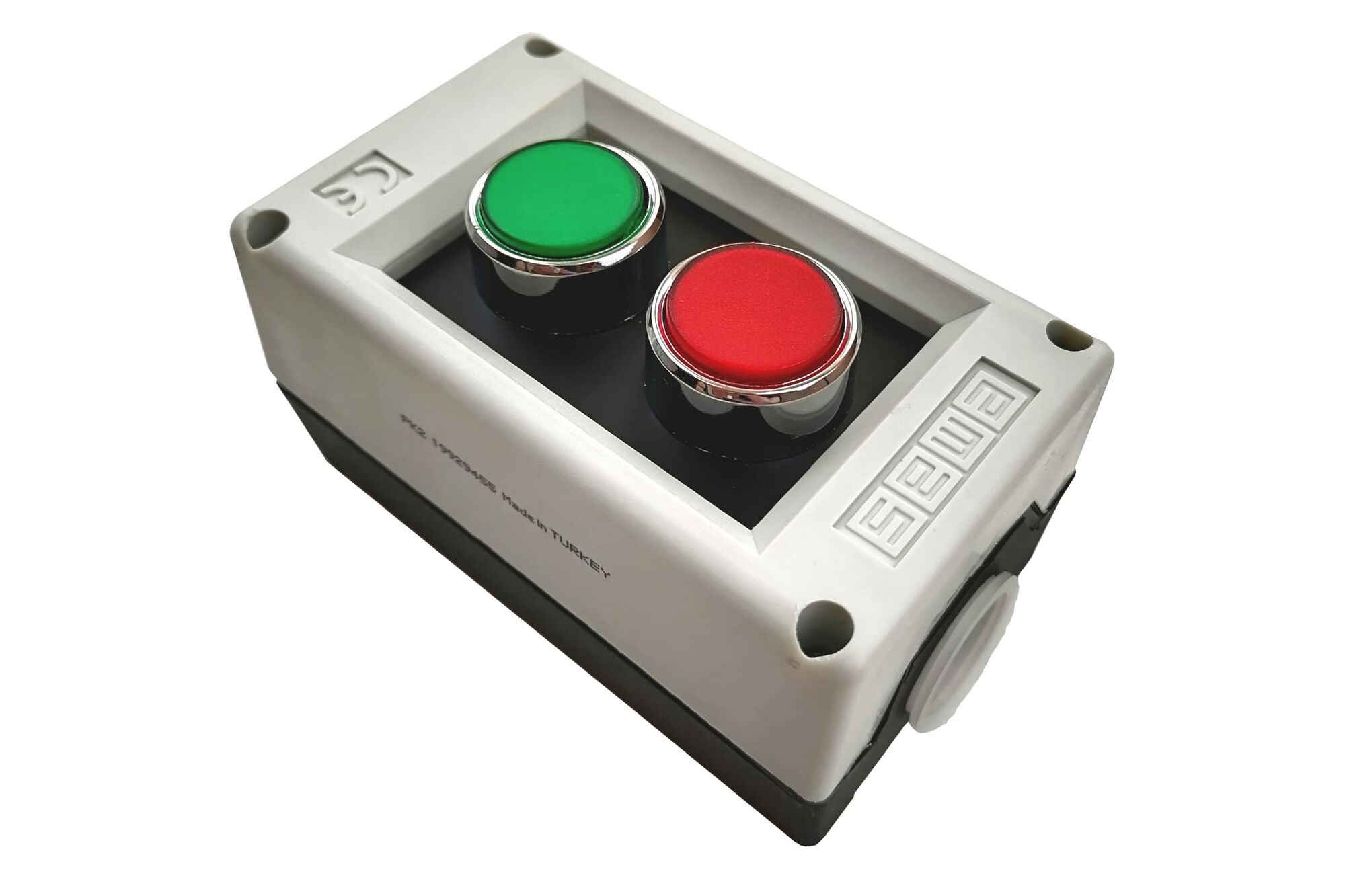 Пульт управления Emas 2 кнопки, 250 В, 4 А. PK2