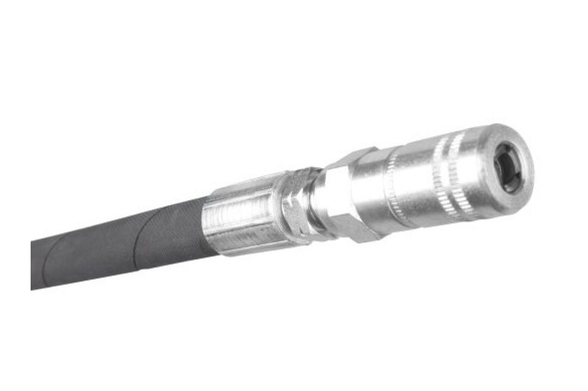 Резиновый шланг для смазки с двойной оплеткой SAMOA 340 мм, с разъемом смазки 121 020 141030