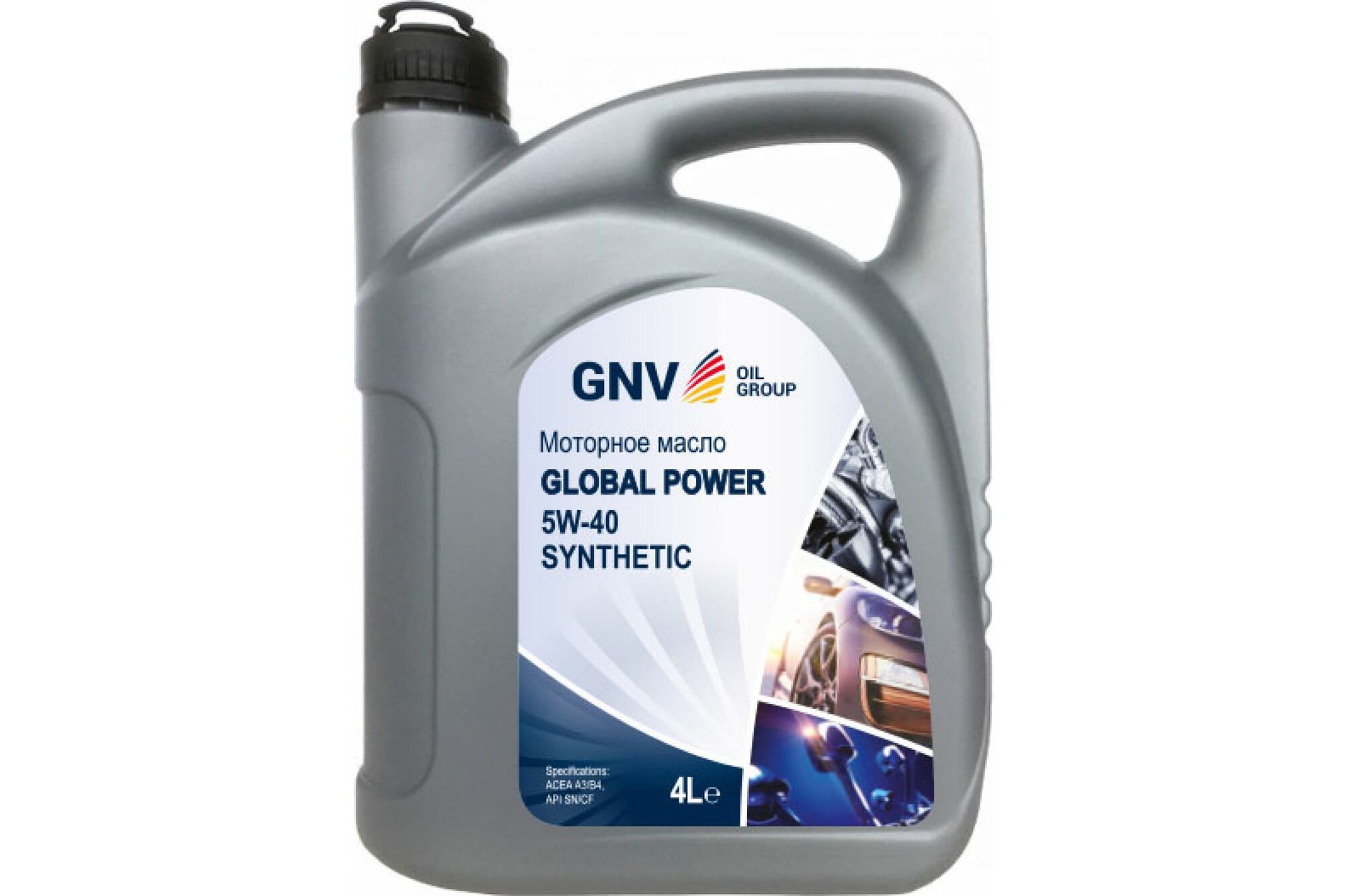Синтетическое моторное масло GNV Global Power 5W-40 Synthetic A3/B4, 4 л GGP1011072016540540004