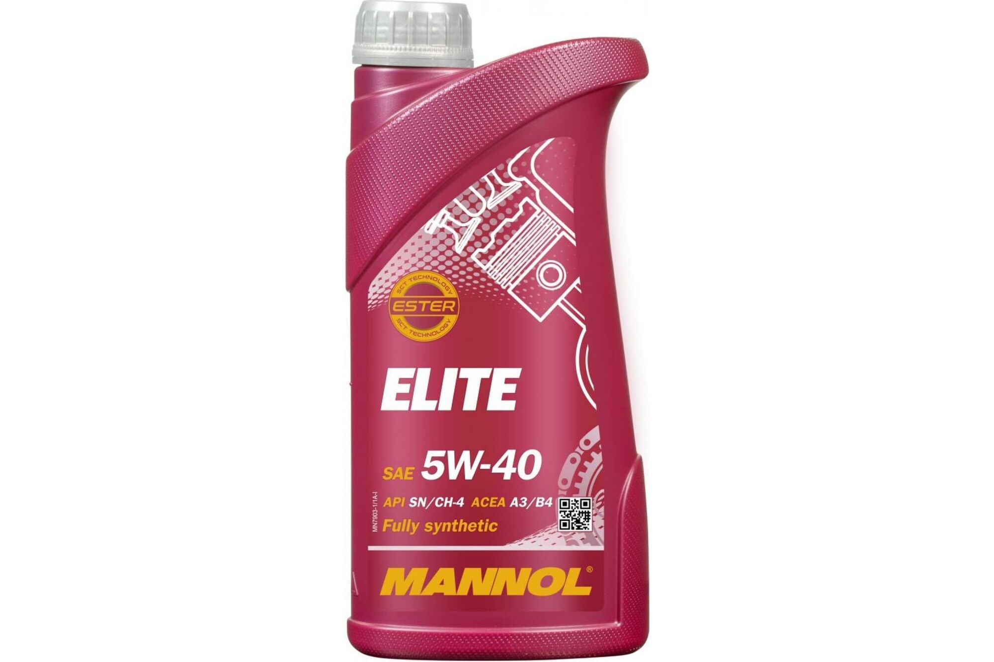 Синтетическое моторное масло MANNOL ELITE 5W40 1 л 1005 Mannol