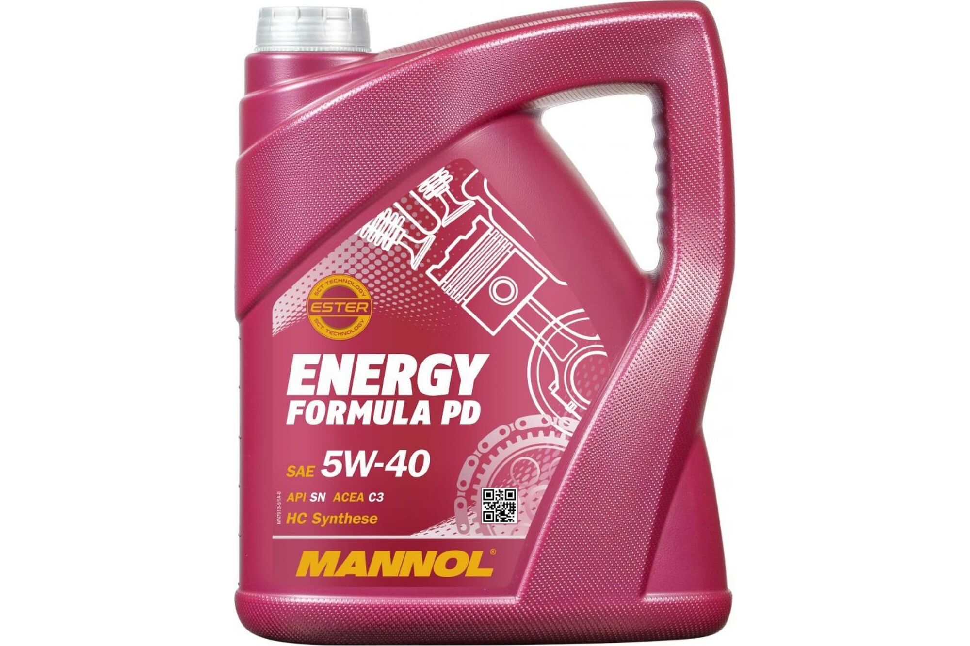 Синтетическое моторное масло MANNOL ENERGY FORMULA PD 5W40 5 л 4014