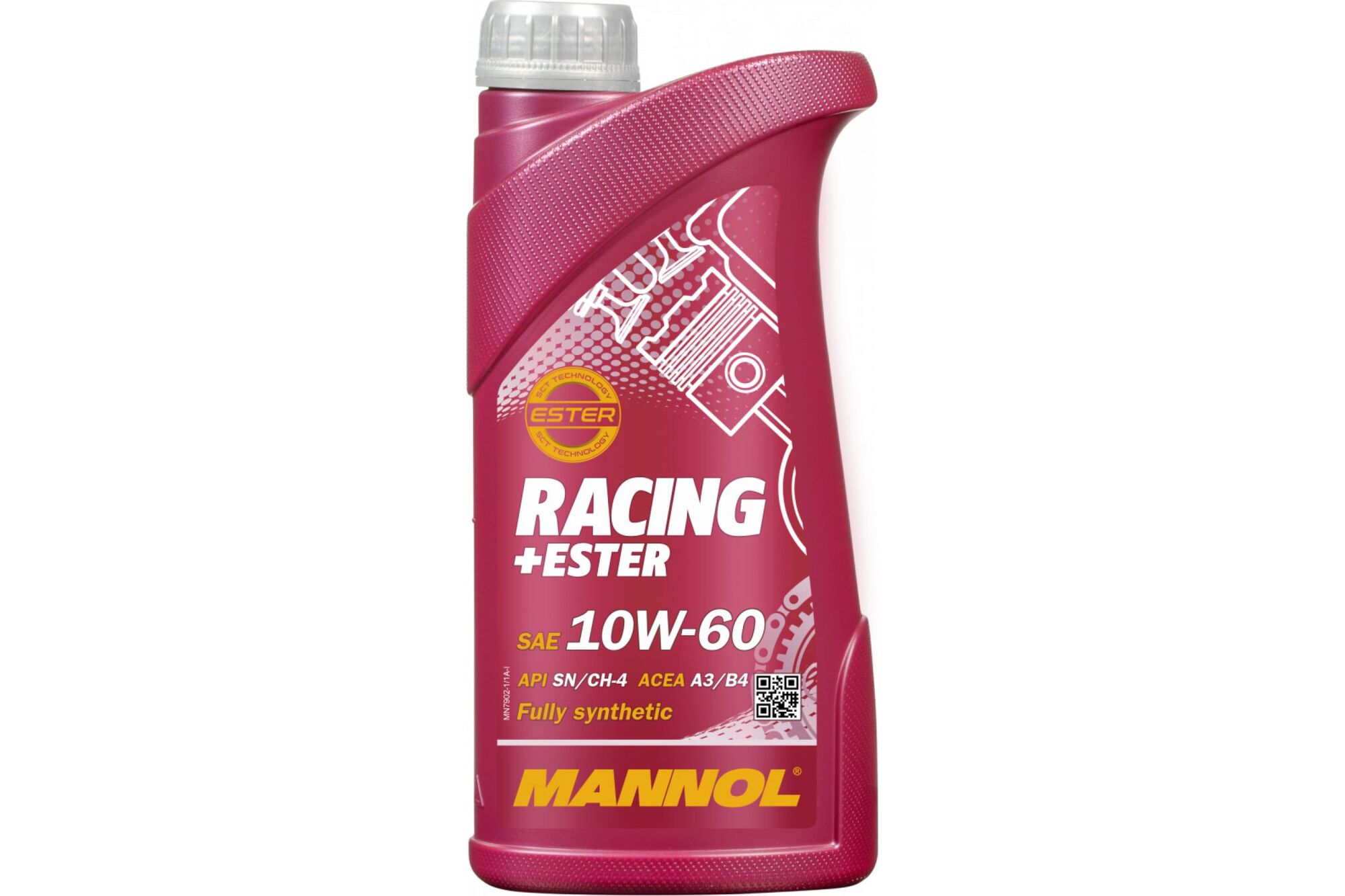 Синтетическое моторное масло MANNOL RACING ESTER 10W-60, 1 л 4036 Mannol