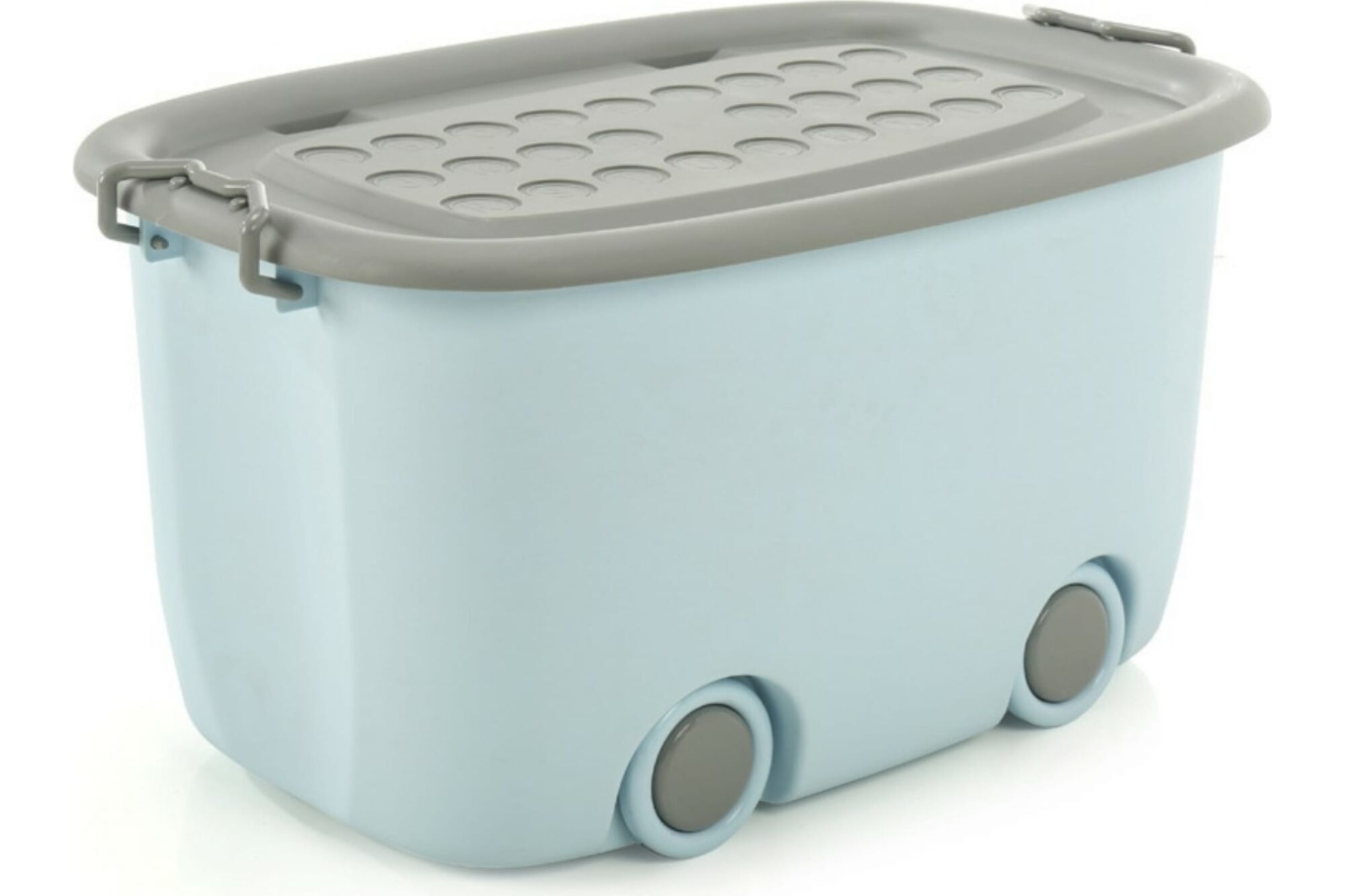 Ящик для хранения игрушек и тележка для игр ZDK 2 в 1 Mobi XL голубой 58x38x30 boxbig0001/bluegrey