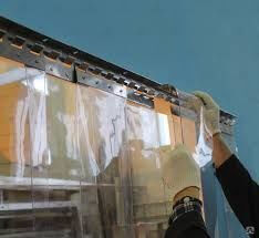 Завеса ПВХ морозостойкая прозрачная полосовая 200х0.2 мм 300х0.3 мм