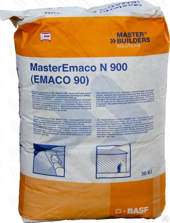 Смесь сухая ремонтная MasterEmaco N 900 (Emaco 90) 30 кг