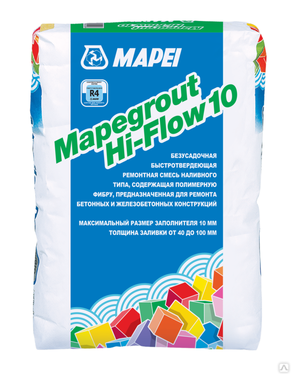 Смесь ремонтная наливного типа MAPEI Mapegrout Hi-Flow 10 25 кг