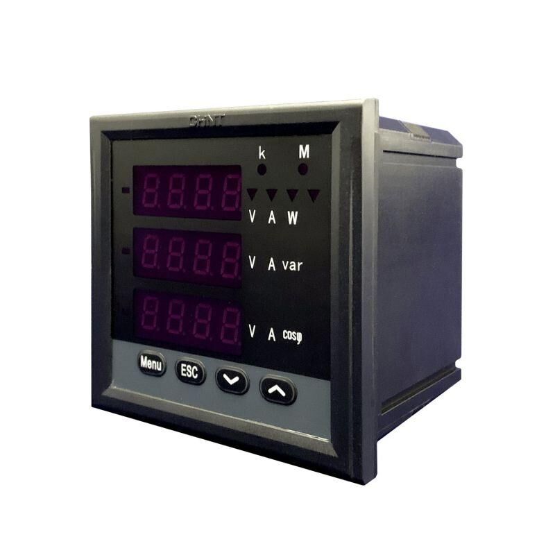 Прибор измерительный многофункциональный PD666-3S4 3ф 5 А RS-485 96х96 LED дисплей 380 В CHINT 765094