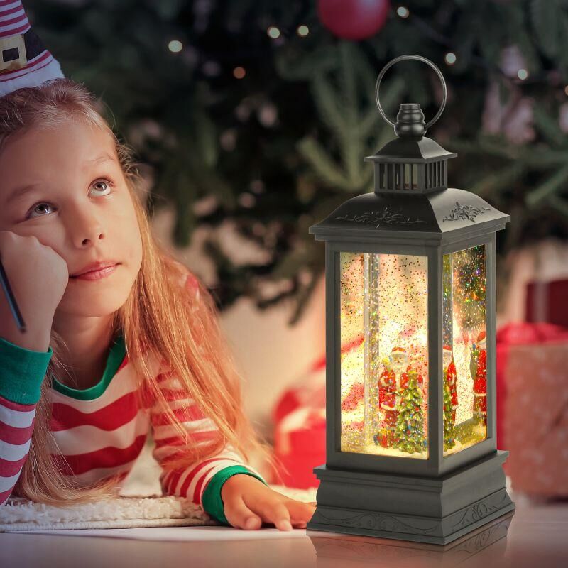 Светильник светодиодный новогодний декоративный "Дед Мороз" ENGDS-10 LED h 27.5см 3хАА таймер 6ч IP20 теплый бел. Эра Б0