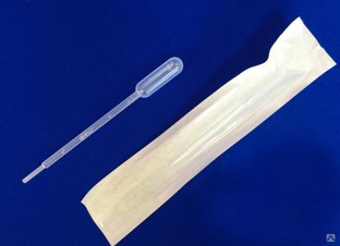 Пипетки для переноса жидкости (Пастера) стерильные 1 мл (упаковка 100 шт), Greetmed 