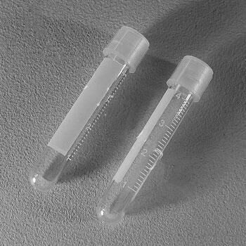 Пробирки цилиндрические 5 мл, 12х75 мм, с 2-х позиц. пробкой, стерильная, с делениями, полистирол, упаковка 25 шт