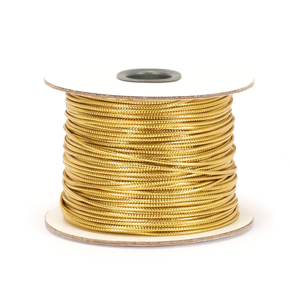 Шнур металлизированный 1 мм золото