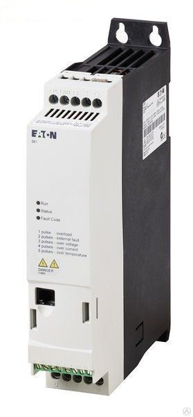Преобразователь частоты 230 В, 7 A, 1,5 кВт, IP20, Eaton DE1-127D0FN-N20N