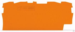 2002-1492 Пластина торцевая и промежуточная WAGО/ВАГО, оранжевая 