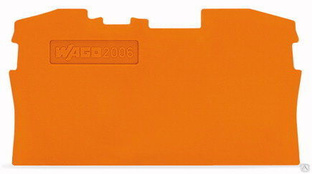 2006-1292 Пластина торцевая и промежуточная WAGО/ВАГО, оранжевая 
