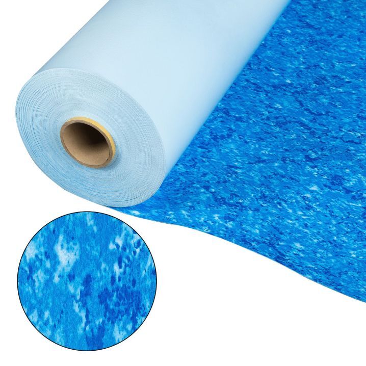 Лайнер для бассейна Cefil Nesy, цвет мрамор синий, 1.65x25.2 м (41.58 м.кв)