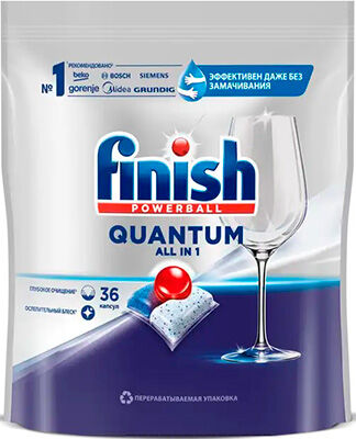 Таблетки для посудомоечных машин FINISH Quantum 36 таблеток (43101)