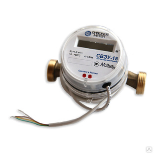 Счетчик воды универсальный электронный Chronos Meter СВЭУ ДУ20, класс B, M-BUS (130ММ) 
