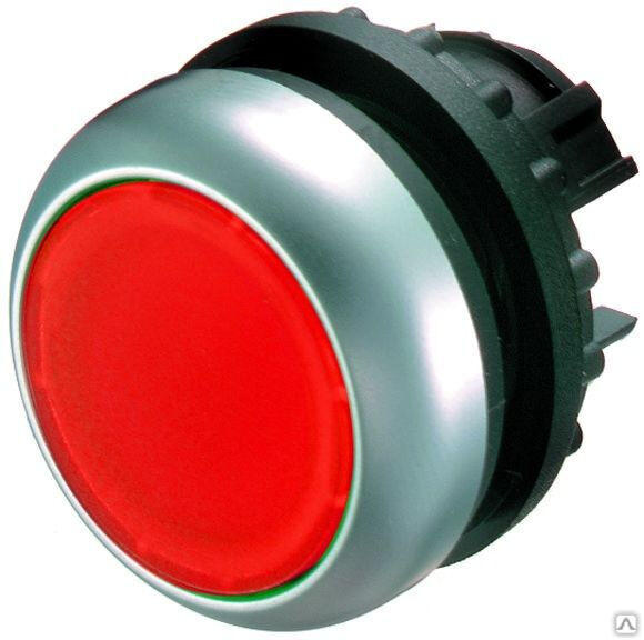 Головка кнопки управления с подсветкой, без фиксации, красная, Eaton 216925_M22-DL-R