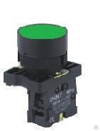 Кнопка управления без подсветки, пластиковый корпус, 1НО, цветная, Chint NP2-EA31