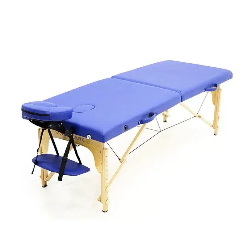 MET Comfort W2 Массажный стол, деревянный, синий