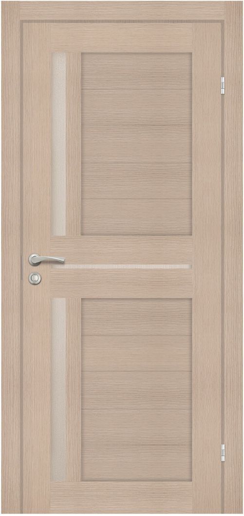 ОЛОВИ дверь межкомнатная без притвора М9 Орегон со стеклом экошпон Дуб беле