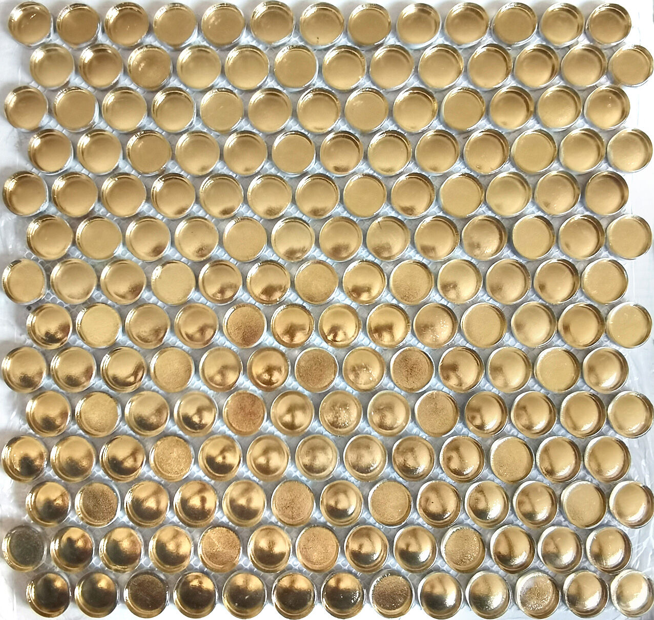 Мозаика стеклянная Tondi d'oro R21,5x6 золотая Caramelle LeeDo