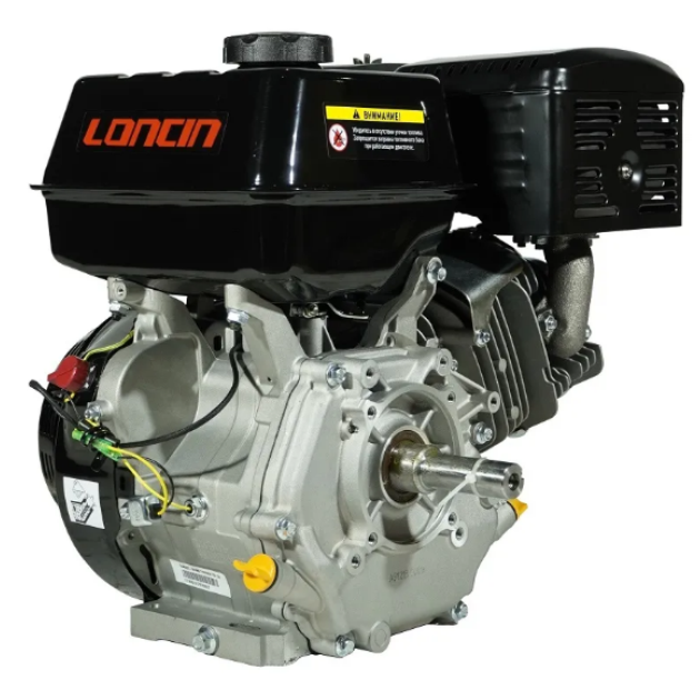 Двигатель бензиновый Loncin G390F (13 л.с, горизонтальный вал 25,4 мм)