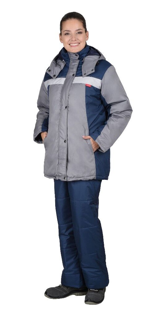 Куртка рабочая Фристайл, 100% п/э, цв. синий, женская