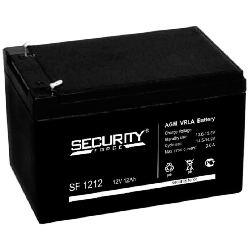 АКБ Security Force SF 1212 Аккумуляторная батарея 12В, 12Ач Разные производители