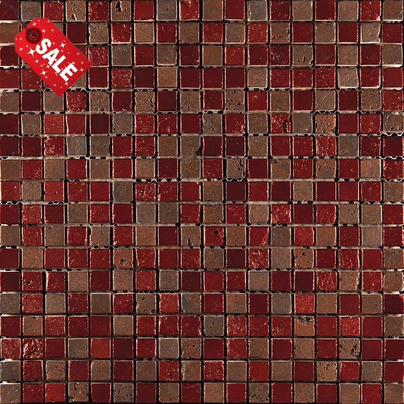 Мозаика Skalini Gerold GRD-1 Мрамор коричневый, красный, поверхность микс