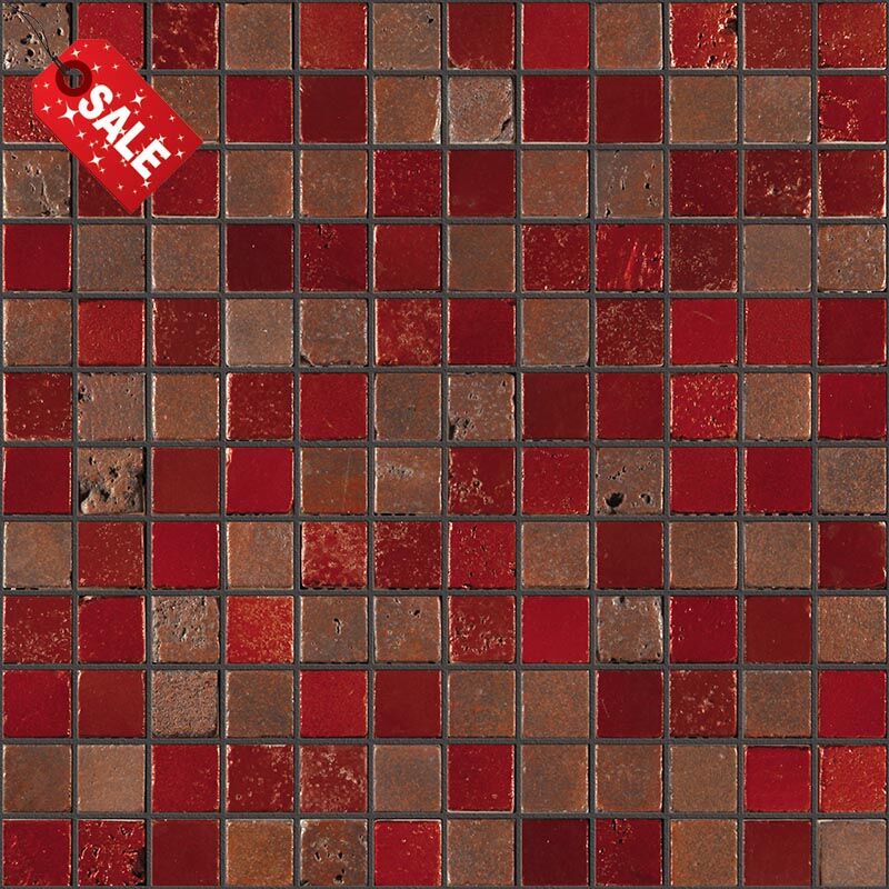 Мозаика Skalini Gerold GRD-2 Мрамор коричневый, красный, поверхность микс