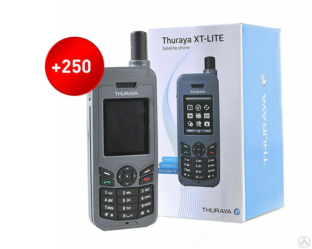 Спутниковый телефон Thuraya XT-lite+250 минут, цена в Томске от компании  ТРАВЕРС