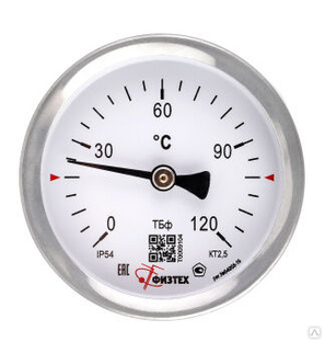 Общетехнические биметаллические термометры ТБф-120 d.63 #1