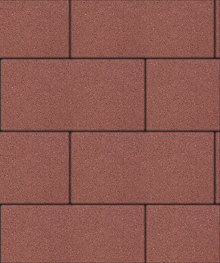 Тротуарная плитка Стандарт Прямоугольник Б.5.П.8 600х300 мм, высота 80 мм Красный, Коричневый, Черный