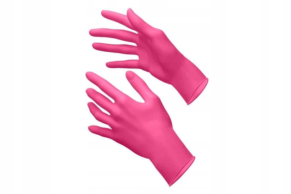 Перчатки нитрил. S (100 шт.) розовые KLEVER