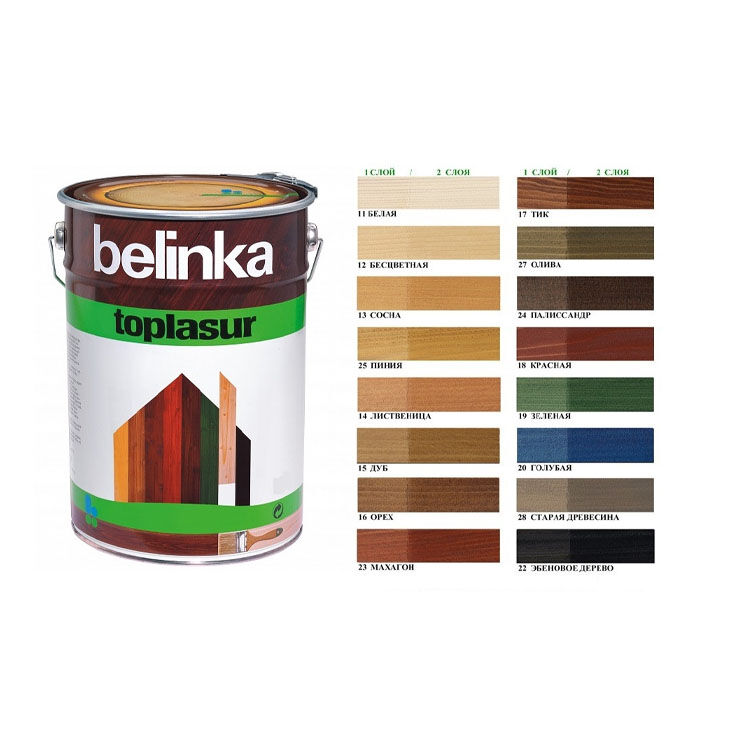 Пропитка для древесины Belinka Toplasur №19 зеленая 1 л