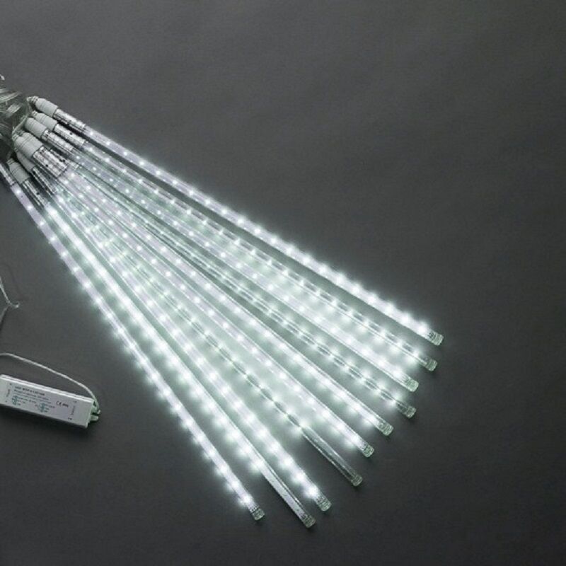 Светодиодные тающие сосульки LED, 10 шт. по 80см, белая
