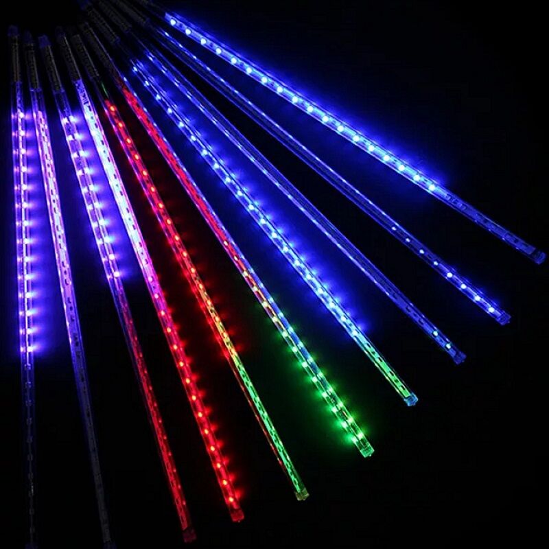 Светодиодные тающие сосульки LED, 10 шт. по 50см, RGB