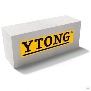 Блок строительный Газобетон Ytong cтеновой прямой, D400, 625x250x200 мм, В 2.5 