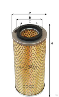 Воздушный фильтр для спецтехники Goodwill AG430 H:288, D1:160, D2:133 