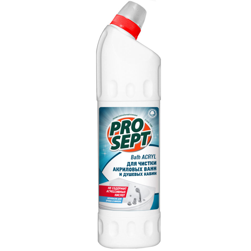 PROSEPT- BATH ACRYL - Средство для чистки акрил.поверхностей и душ.кабин. Концентрат.