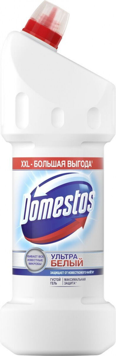 Чистящее средство с антибактериальным эффектом густой 1,5л, "Доместос" Ультра белый