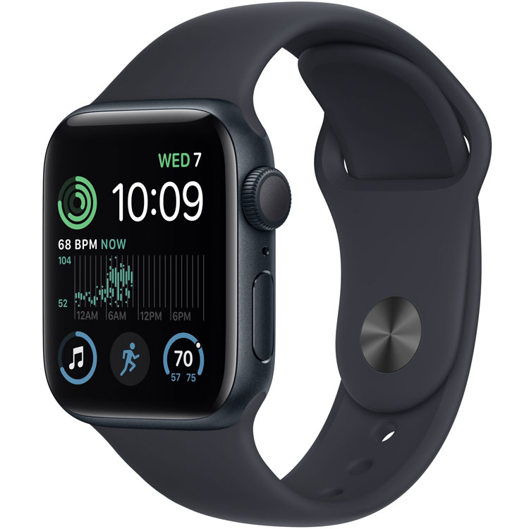 Умные часы Apple Watch SE 2022 GPS 40mm Aluminum Case with Sport Band M/L (Тёмная ночь)